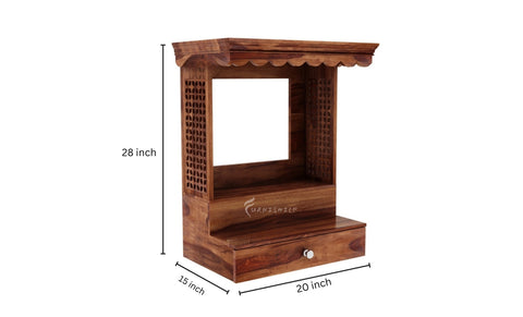 sheesham wooden temple mandir