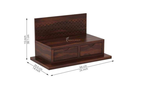 Vihana Modern Wall-Mounted Mandir Shelf