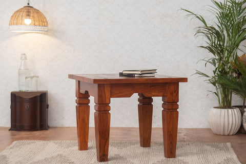 CICELY PREMIUM SOLID SHEESHAM WOOD SIDE TABLE
