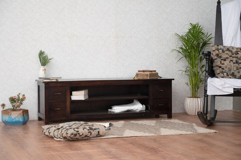 ARBOR PREMIUM SOLID SHEESHAM WOOD TV UNIT