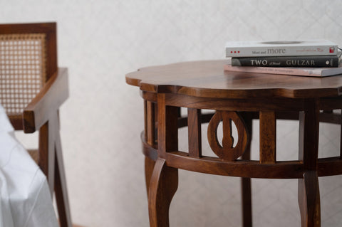 HOLLIS CLASSSY SOLID SHEESHAM WOOD SIDE TABLE